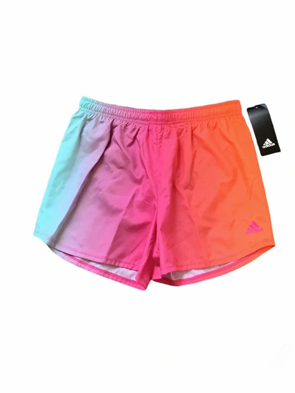 Adidas Girls Elastic Waistband Ombré Shorts